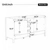 Dune 59 Inch Double Sink Bathroom Vanity with Resin Sinks and 4 Drawers, White | Dune Meuble-Lavabo Double 59 po avec Vasques en Resine et 4 Tiroirs, Blanc