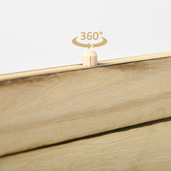 Homcom Ecrans D'intimite En Bois, Separateurs De Piece