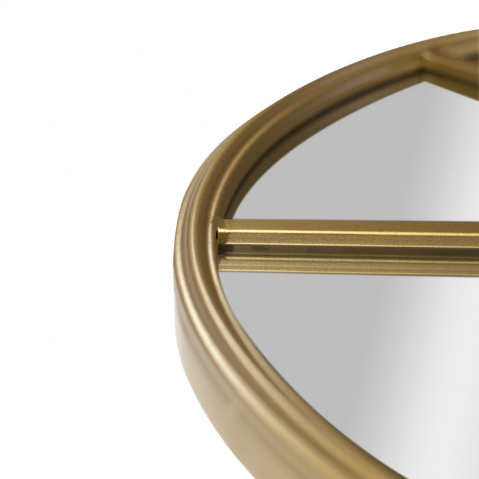 Miroir Mella de 41,5 po doré