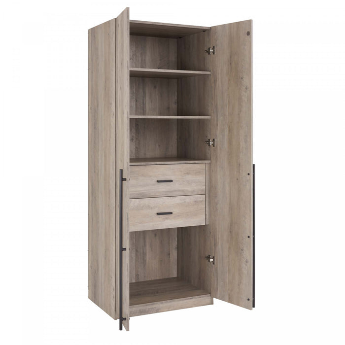 Armoire moderne Lee 32\" en gris rustique