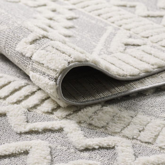 Carpette à poil long Quinto Moroccan Quatro - 5 pi 7 po x 7 pi 3 po 