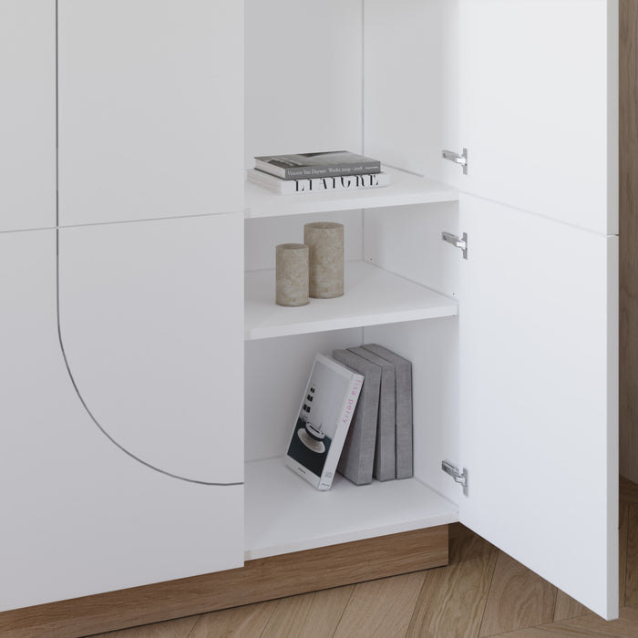 Buffet d’appoint haut Nauraa Nordika - blanc