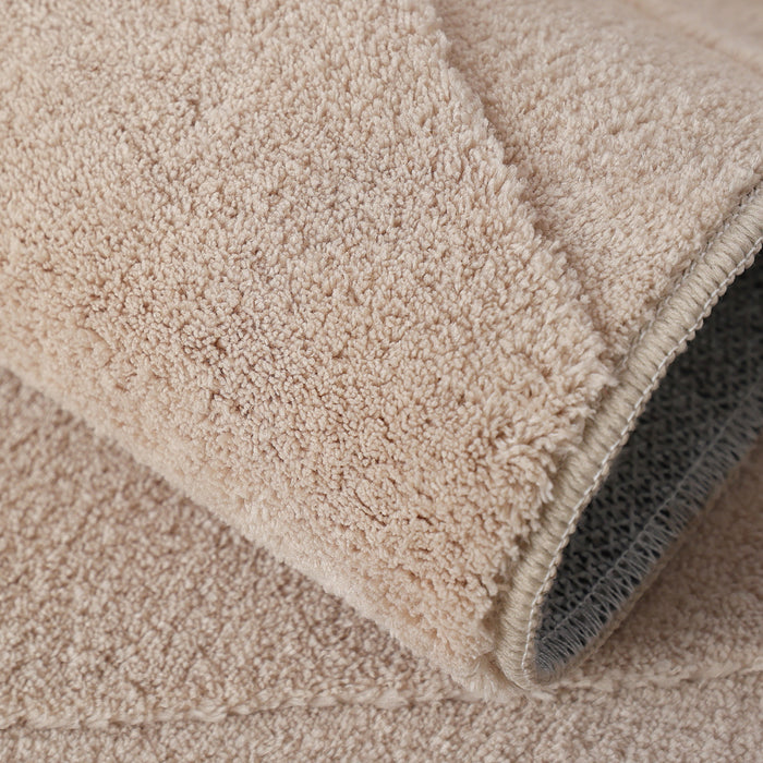 Tapis A Poils Longs Lavable Beige Pearl Hills 5'x7'