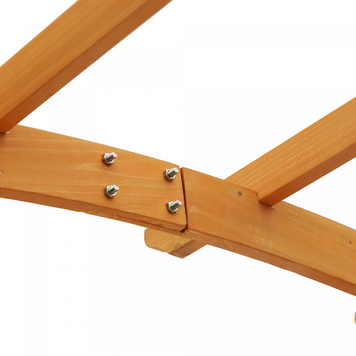 Outsunny 7,5 Pieds En Bois De Sapin Arche De Jardin Treillis Passerelle Exterieure Ronde Pergola Style Tonnelle Pour Plantes Grimpantes Decoratives Patio Pelouse Arriere-cour Fete Ceremonie