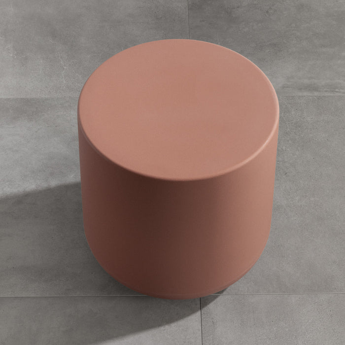 Table de fauteuil ronde Dalya pour la terrasse - Terra Cotta