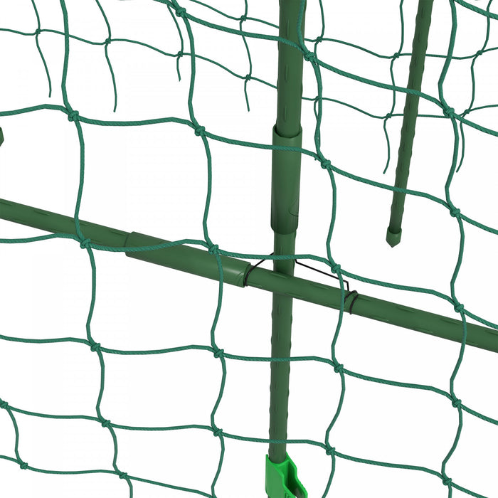 Treillis De Jardin Outsunny Pour Plantes Grimpantes A L'exterieur, 6 Pieds De Haut