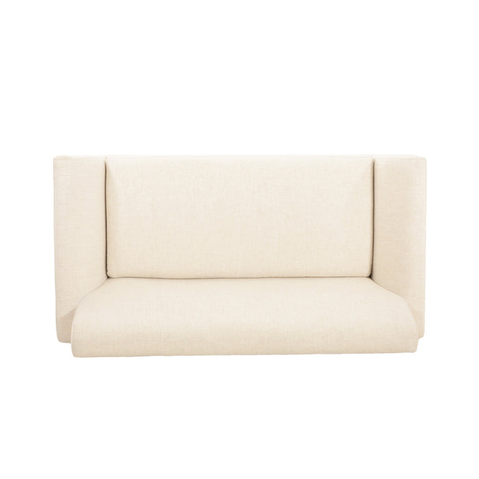 Harper Canape deux places compact moderne en tissu, beige