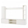 Zara 65 Inch Wall-Mounted TV Unit Set with Display Shelves, White | Zara Ensemble Meuble TV Mural 65 po avec Etageres d'Exposition, Blanc
