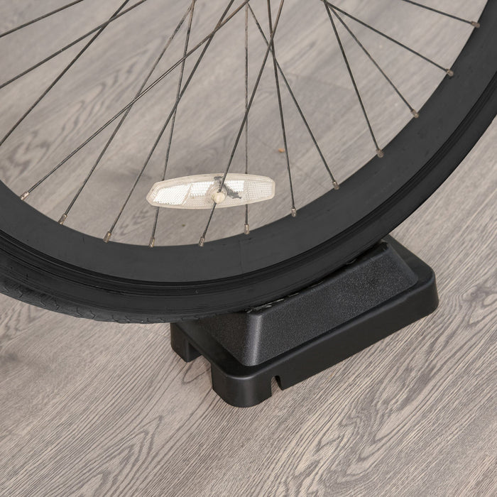 Soozier Support D'entrainement De Velo Magnetique Pour Velo D'interieur Avec 5 Niveaux De Resistance Reglable Argent