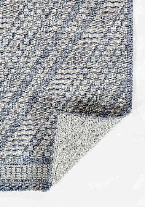 Tapis Transitionnel Livia 5'3\" x 7'0\" en Bleu