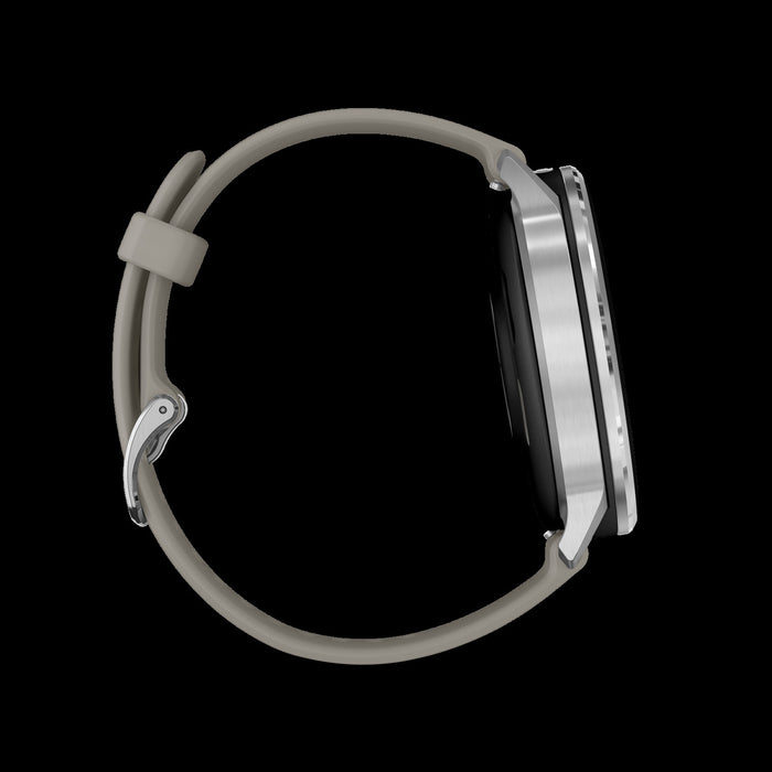 Montre intelligente Garmin Venu 4 45 mm gris argente a longue duree de vie de la batterie - Vetement de recuperation, statut de sante beta, cadran de montre vocal, changement de couleur, vision nocturne