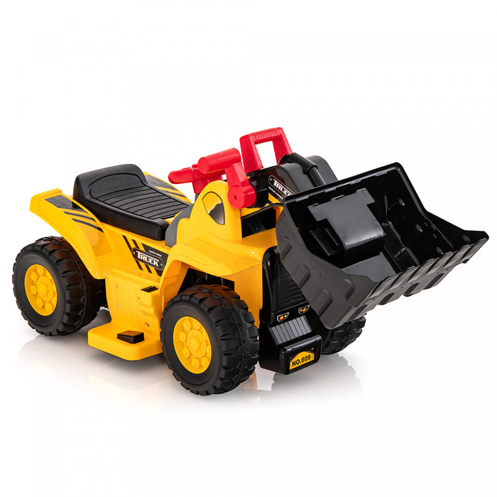 Costway 6v Electric Kids Ride Sur Bulldozer Pretendre Jouer Jouet De Camion Avec Seau Reglable