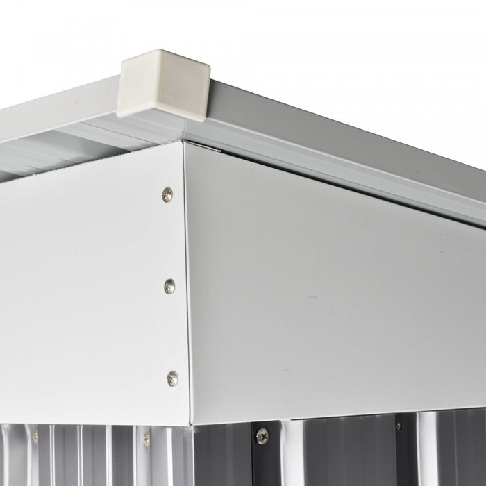 Outsunny Abri De Jardin Avec Portes Coulissantes Et Bouche D'aeration, Gris