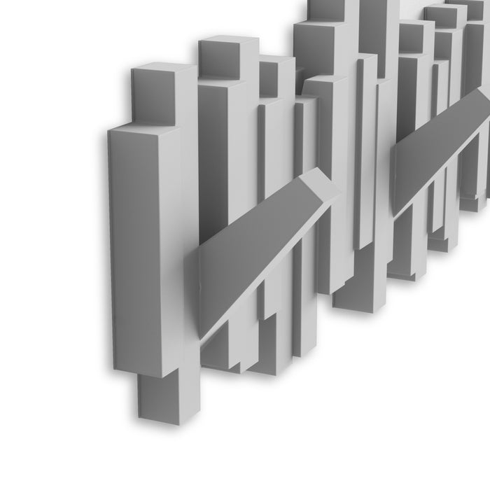 Portemanteau mural moderne Sticks de Umbra - gris