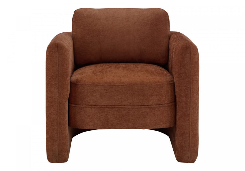 Monarch Specialties - Chaise D'Appoint, 32\"H, Rembourre, Salon, Chambre A Coucher, Tissu Terracotta