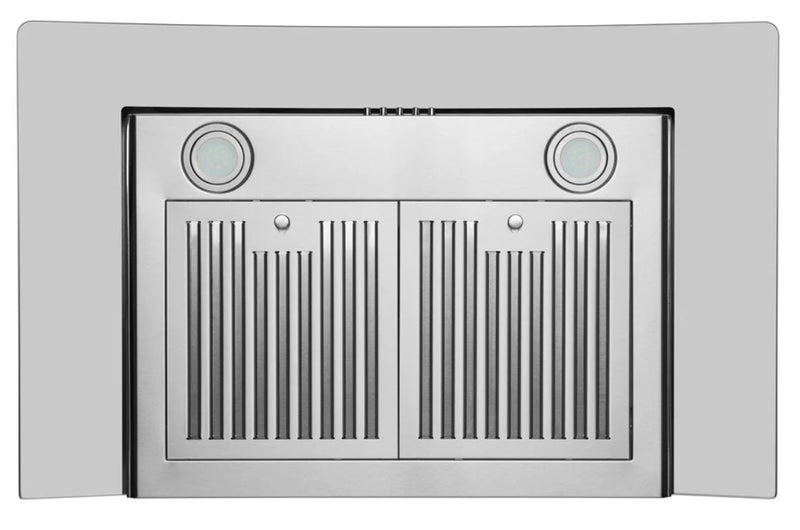 Hotte de cuisinière murale Hauslane de 36 po de style auvent en verre - WM-600SS-36