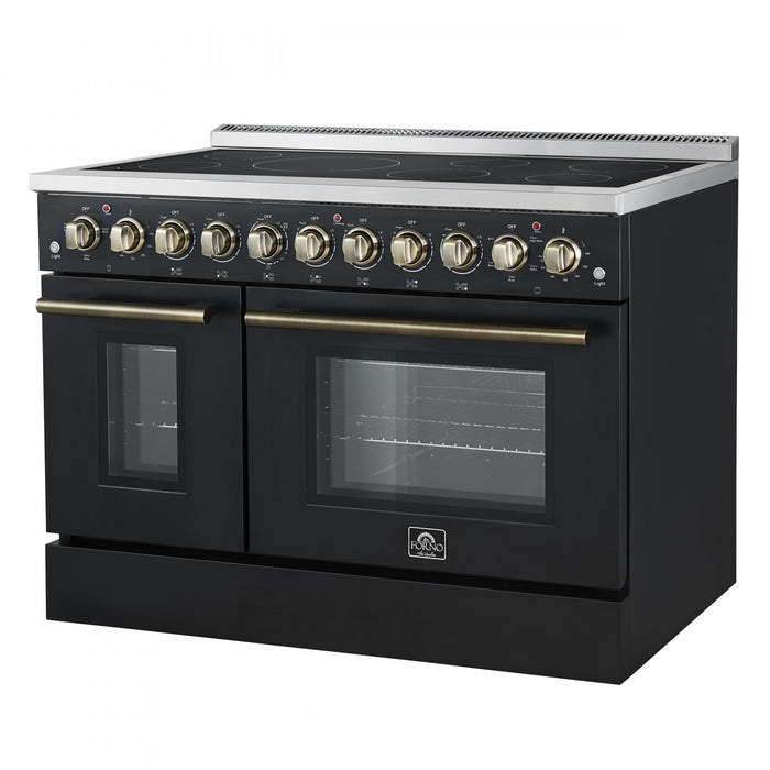 Cuisiniere electrique Paolo 48 pouces, noire, 6,7 pi³ - FFSEL6011-48BLK