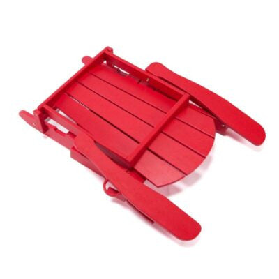 Chaise Adirondack Lake Country Outdoors en polyethylene haute densite - Rouge