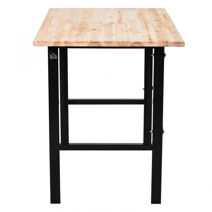 Homcom Table D'etabli En Bois De Sapin Haute Stabilite