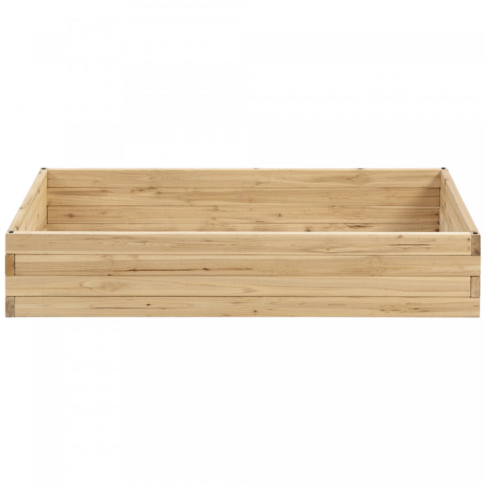 Outsunny - Lit De Jardin Sureleve De 46\" X 24\" X 8\", Jardiniere En Bois Pour L'exterieur Pour La Culture De Legumes, De Fleurs, De Fruits, D'herbes Et De Plantes Succulentes, Assemblage Facile.