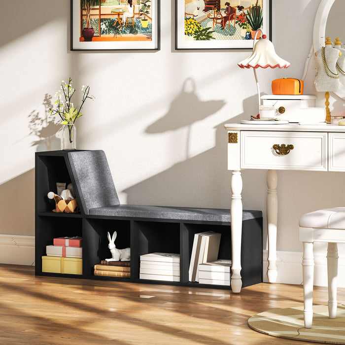 HOMCOM Bibliotheque pour enfants a 5 casiers avec etageres de rangement