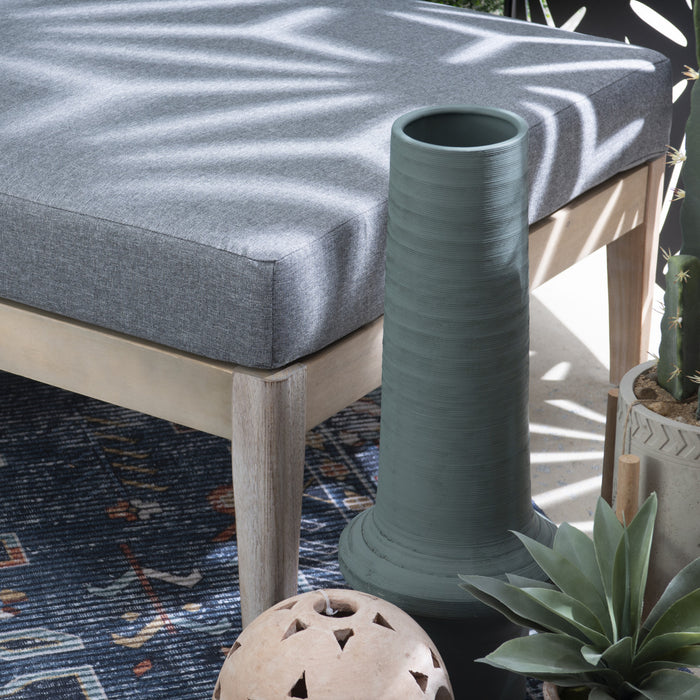Pouf de terrasse Summerlyn en tissu pour l’intérieur et l’extérieur - naturel
