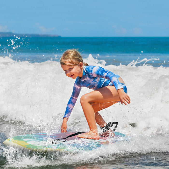 Costway 41\" Body Board Leger Avec Eps Core Xpe Deck Hdpe Fond Croissant Tail Colore