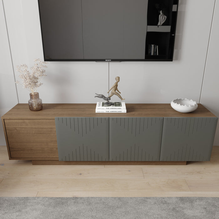 Meuble pour téléviseur Riva Nordika de 72 po - noyer