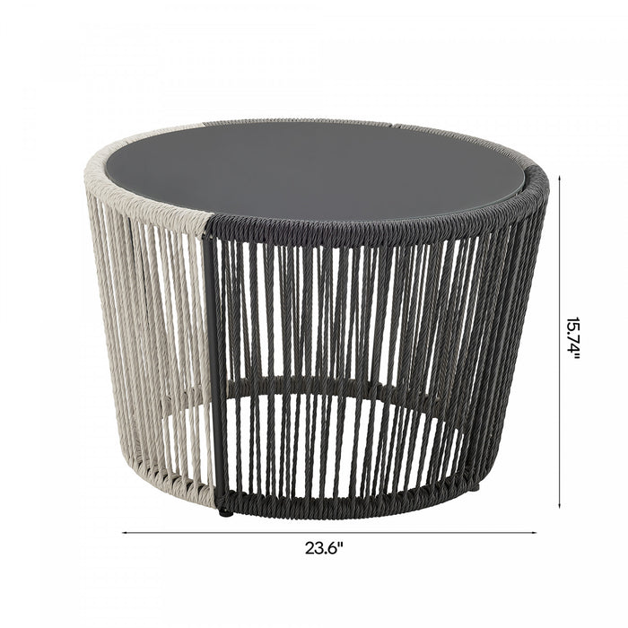 Ensemble de conversation moderne Ashland 5 pieces en gris