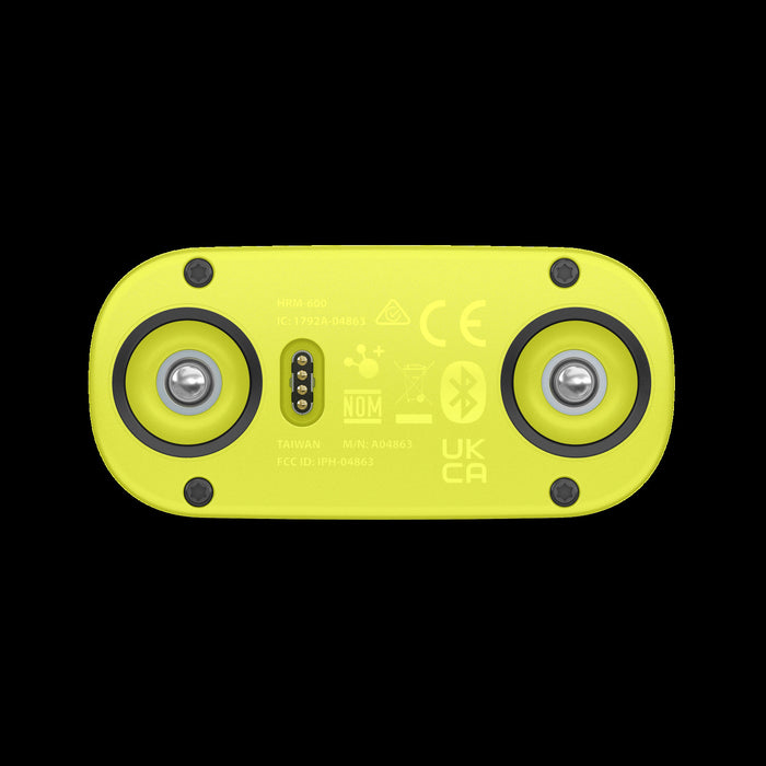 Garmin Hrm 600 Moniteur De Frequence Cardiaque M-xl, Noir/jaune, Dynamiques De Course, Traceur De Fitness, Batterie De 2 Mois, Bluetooth, Ant+