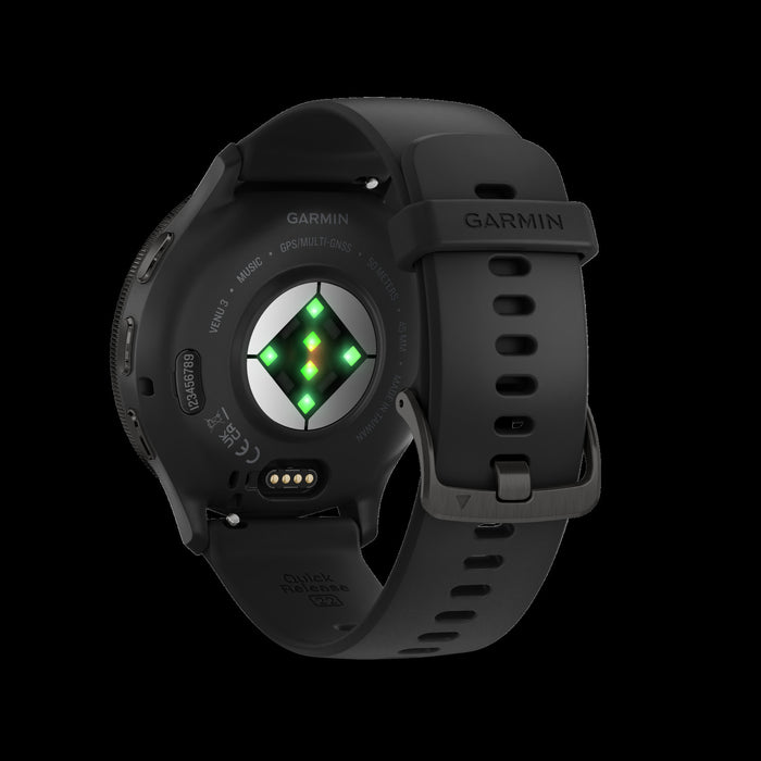 Garmin Venu® 3 Montre Intelligente Gps - Suivi De Sante Avec 14 Jours D'autonomie, 45mm - Boitier Noir