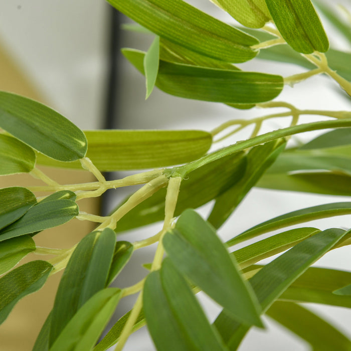 HOMCOM Bambou artificiel de 1,5 m en pot, fausse plante d'interieur
