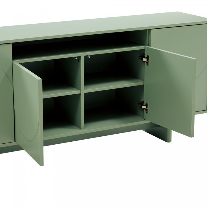 Buffet moderne Ella 180 cm en vert sauge