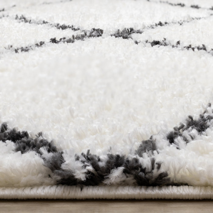 Carpette Taylor à motif de treillis pour l'intérieur - 6 pi 7 po x 9 pi 6 po