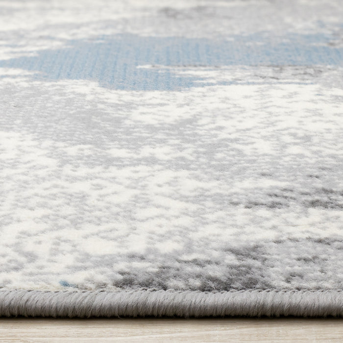 Carpette Florence à motif damassé délavé pour l'intérieur - 4 pi 7 po x 6 pi 7 po