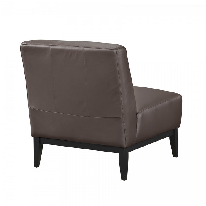 Fauteuil D'appoint Murdock En Cuir Marron