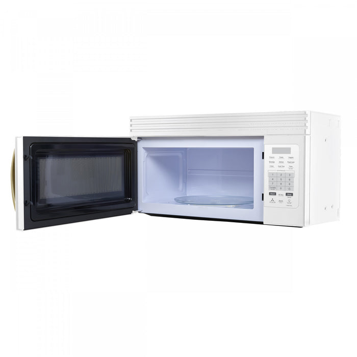 Four a micro-ondes Scalo 30 pouces,au-dessus de la cuisiniere, blanc, 1,6 pi³ - FOTR3007-30WHT