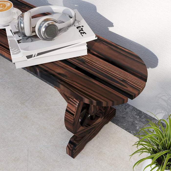 Outsunny Banc D'exterieur Pour 2 Personnes, Banc De Jardin En Bois