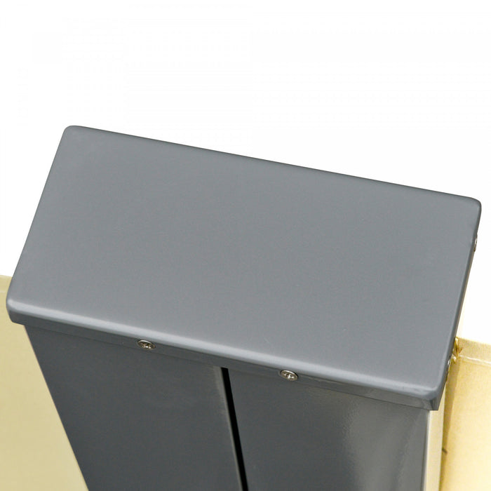 Outsunny Auvent Double Face Retractable Pour Terrasse, Cloture D'ecran De Confidentialite Pliable, Separateur D'angle De Mur De Confidentialite, Pare-soleil Exterieur De Jardin Beige