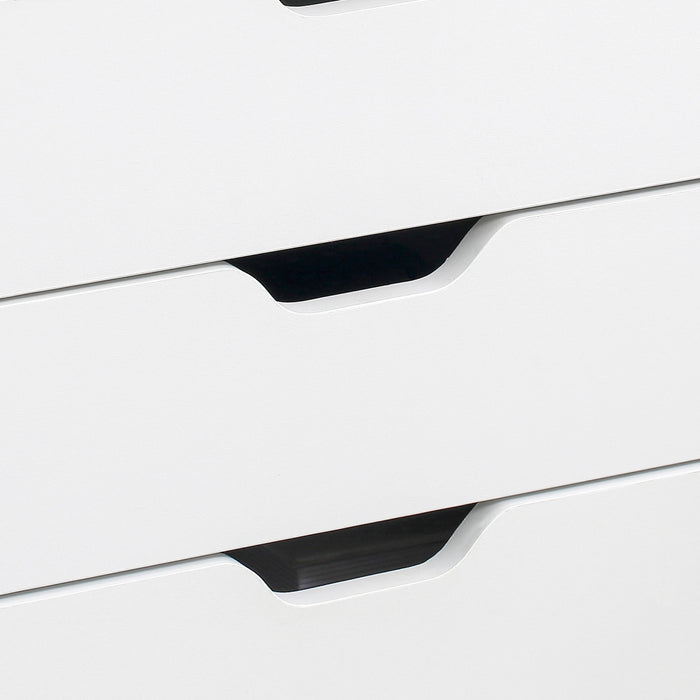 Vinsetto Classeur Vertical A 7 Tiroirs Armoire De Rangement De Bureau