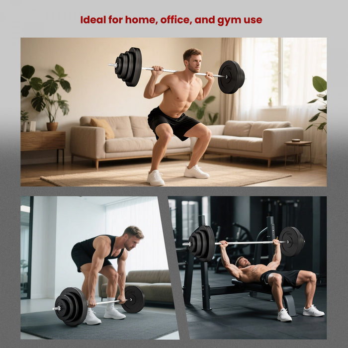 Soozier Ensemble d'Halteres de 154lb pour Salle de Sport a Domicile