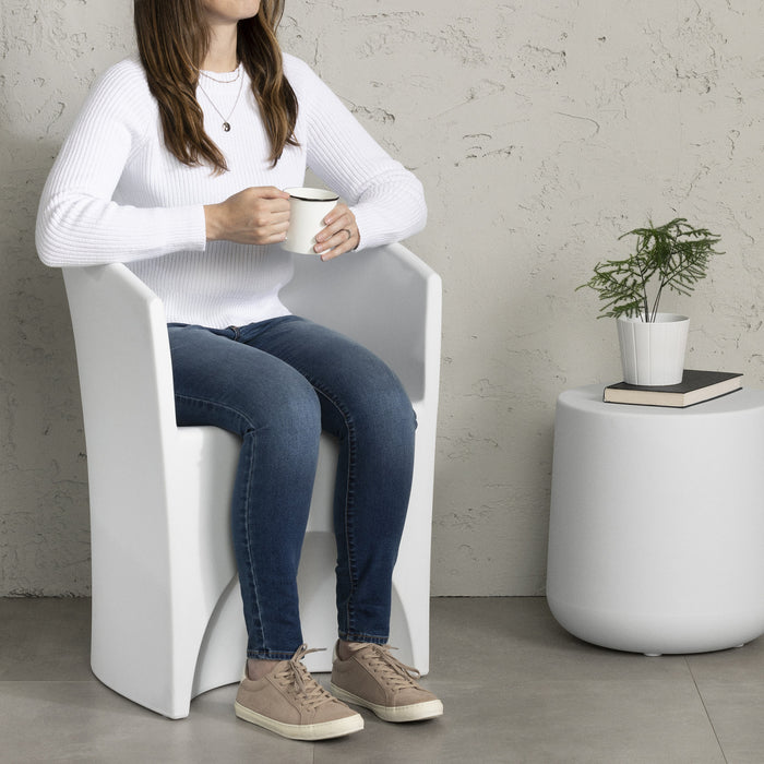 Dalya Fauteuil extérieur Blanc, de Meubles South Shore