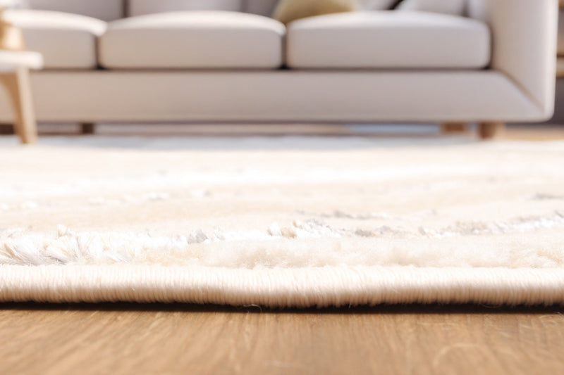 Tapis Contemporain/Moderne Clara 8'0\" x 10'0\" en Ivoire