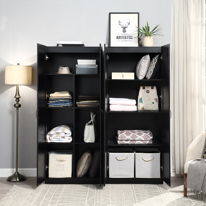 Armoire moderne Hopkins 2 pieces en noir