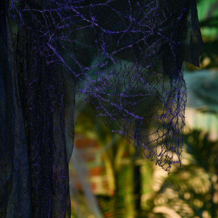 Homcom Accessoire D'halloween Sorciere Noire Avec Yeux Lumineux