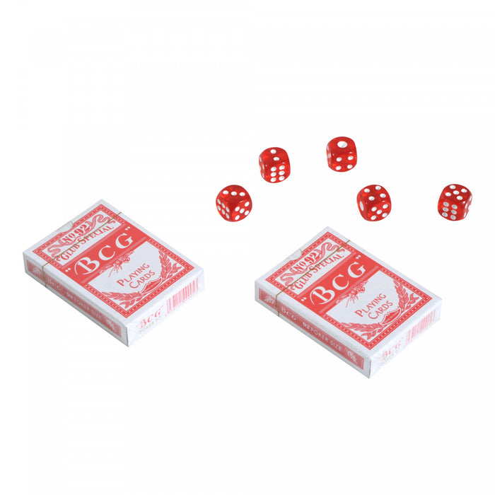 Soozier Mallette professionnelle de Poker 500 jetons 2 jeux de cartes 5