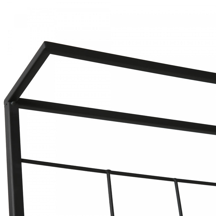 Outsunny Support De Plantes Suspendu A 3 Niveaux Avec Panneau Grillage, Etagere Pour Pots De Fleurs, Etagere De Presentation Pour Pots De Fleurs Multiples