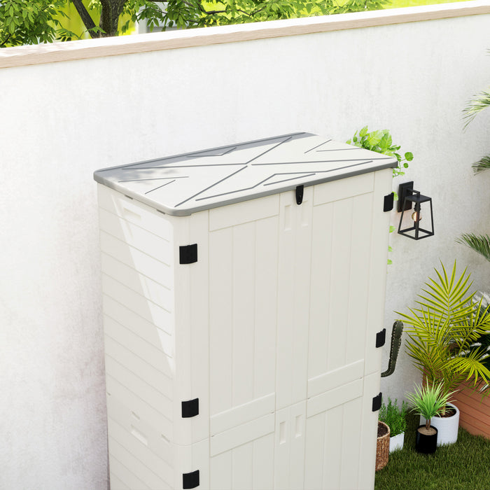 Outsunny Armoire De Rangement De 368 Gallons Avec Portes Verrouillables