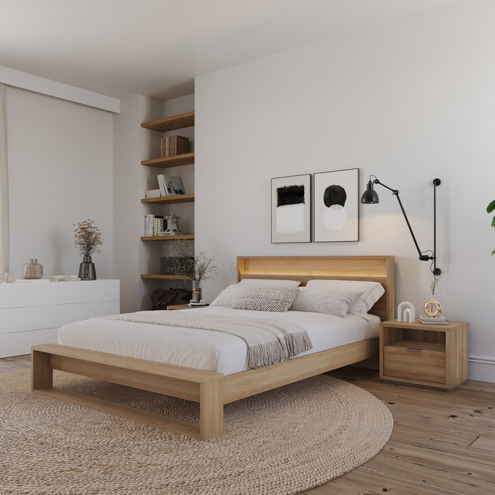 Table de nuit moderne a 1 tiroir