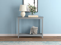  Console de 39 po avec 1 tablette - gris clair